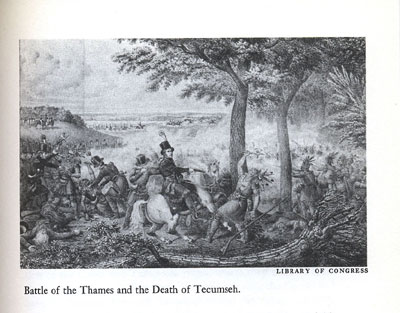 Picture of the Battle of the Thames and the Death of Tecumseh