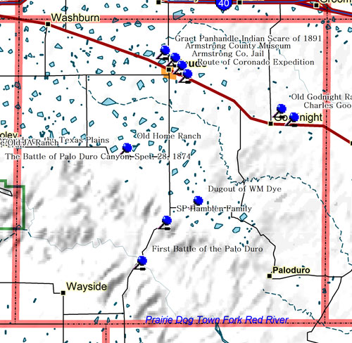 Map of Armstrong County