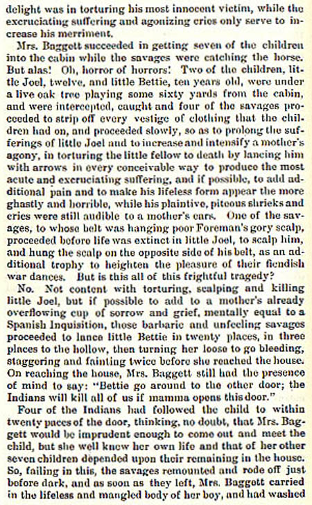 Baggett story by Wilbarger