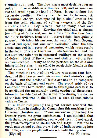 Battle of Pease River - Cynthia Ann Parker story from the book Indian Depredations in Texas by J. W. Wilbarger