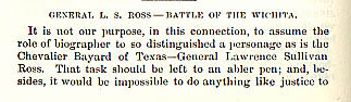 General L. S. Ross - Battle of the Wichita