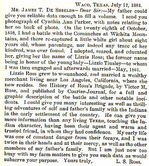 General L. S. Ross - Battle of the Wichita