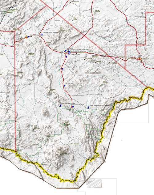 Map of Brewster County Historic Sites