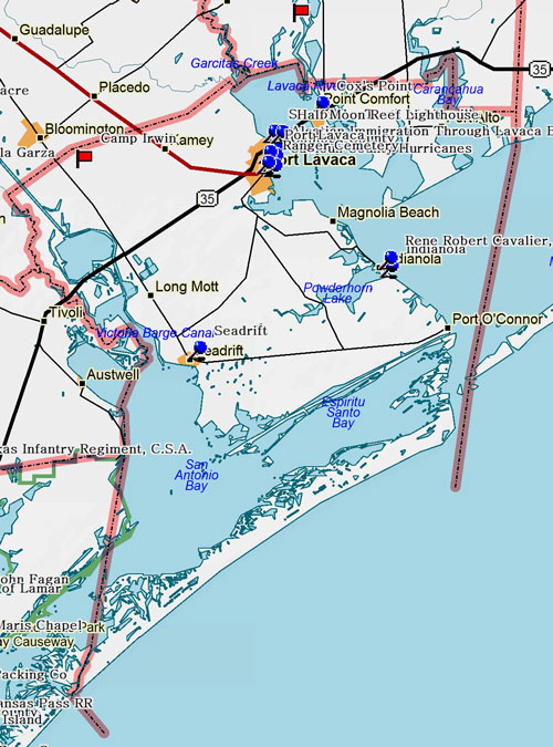 Map of Calhoun County