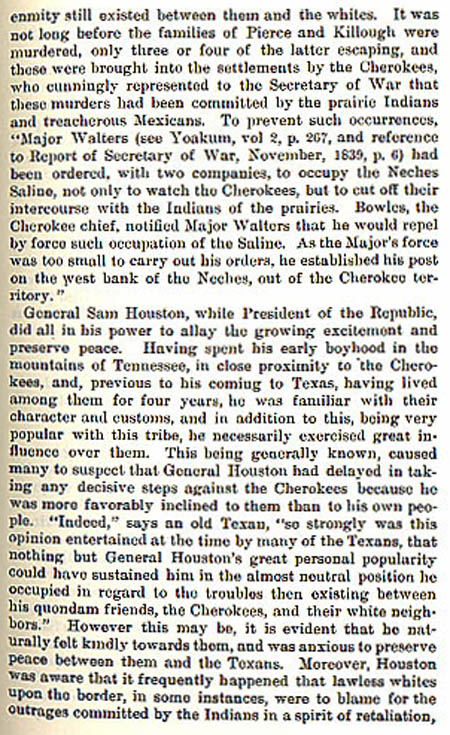 Cherokee War story by Wilbarger