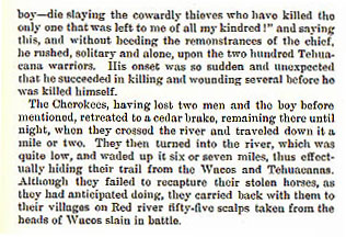 Desperate Battle Between Cherokees and Wacos