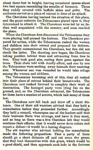 Cherokees Get Even story from the book Indian Depredations in Texas by J. W. Wilbarger