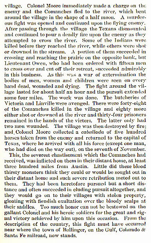 Colonel Moore's Expedition story from the book Indian Depredations in Texas by J. W. Wilbarger