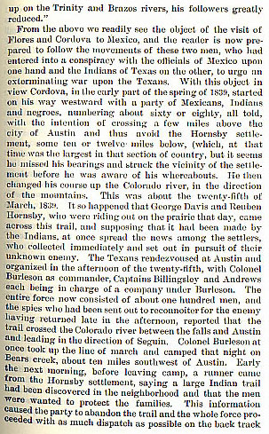 Cordova Fight story from the book Indian Depredations in Texas by J. W. Wilbarger