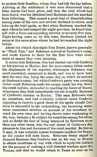 Cordova Fight story from the book Indian Depredations in Texas by J. W. Wilbarger