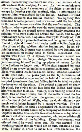 Council House Fight in San Antonio story from the book Indian Depredations in Texas by J. W. Wilbarger