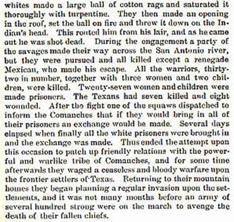 Council House Fight in San Antonio story from the book Indian Depredations in Texas by J. W. Wilbarger