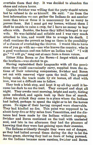 Captain James G. Swisher story from the book Indian Depredations in Texas by J. W. Wilbarger