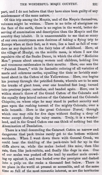 Story of the Hanging of Cochise from the book On the Border with Crook