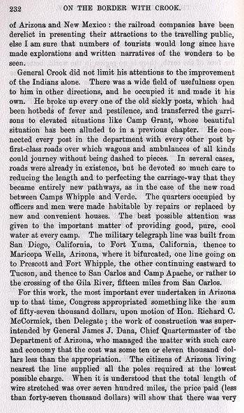 Story of the Hanging of Cochise from the book On the Border with Crook