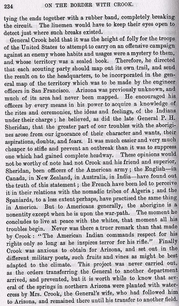 Story of the Hanging of Cochise from the book On the Border with Crook