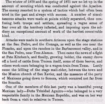 Fort Grant Story from the book On the Border with Crook