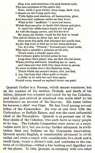 Cynthia Ann Parker - Quanah Parker story from the book Indian Depredations in Texas by J. W. Wilbarger