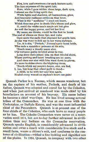 Cynthia Ann Parker - Quanah Parker story from the book Indian Depredations in Texas by J. W. Wilbarger