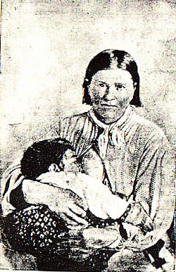Cynthia Ann Parker picture from the book Indian Depredations in Texas by J. W. Wilbarger