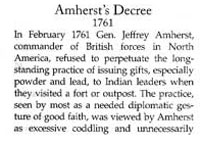Story of Amherst's Decree