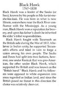 Black Hawk War Story