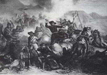 Picture of Custer's Death Struggle in 1876