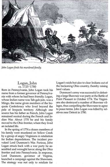 John Logan and Battle of Point Pleasant Story
