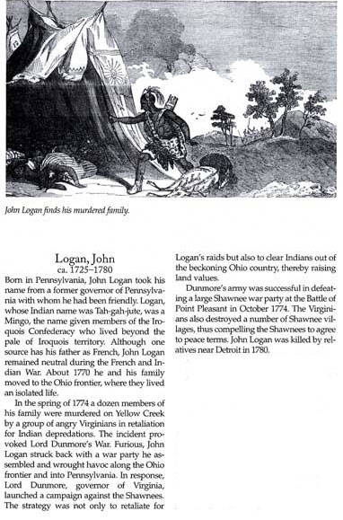 John Logan and Battle of Point Pleasant Story