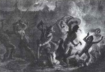 Picture of Massacre of the St. Francis Indians by Rogers's Rangers in the French and Indian War
