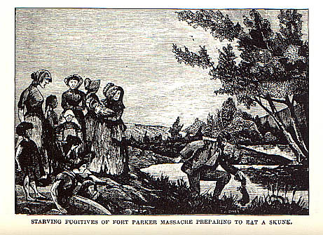 Parker Fort Massacre Fugitives picture from the book Indian Depredations in Texas by J. W. Wilbarger