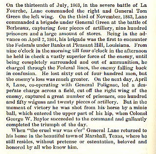 General Walter P. Lane story from the book Indian Depredations in Texas by J. W. Wilbarger
