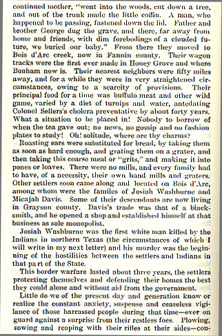 Reminiscences of Pioneer Life in Grayson County