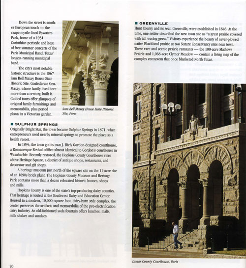 Texas Lakes Trail Brochure