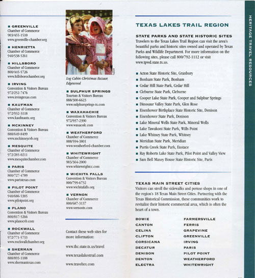 Texas Lakes Trail Brochure