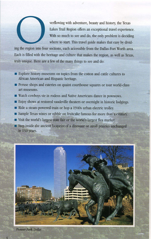 Texas Lakes Trail Brochure