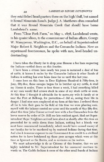 Lambshead's Letter