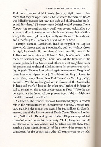 Lambshead's Letter