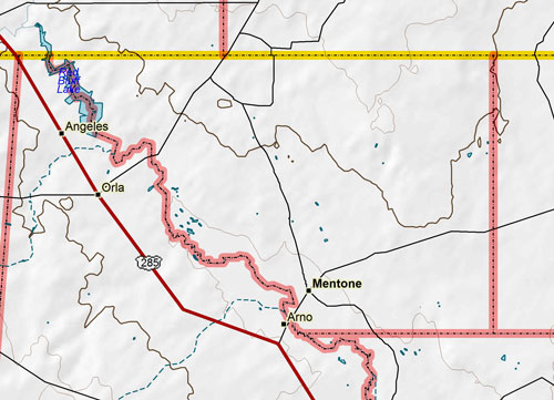 Map of Loving County Historic Sites