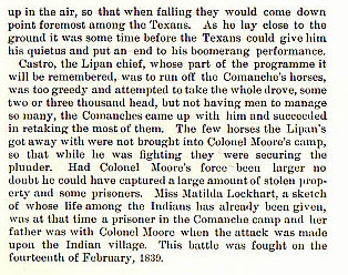 Colonel Moore's Expedition story from the book Indian Depredations in Texas by J. W. Wilbarger