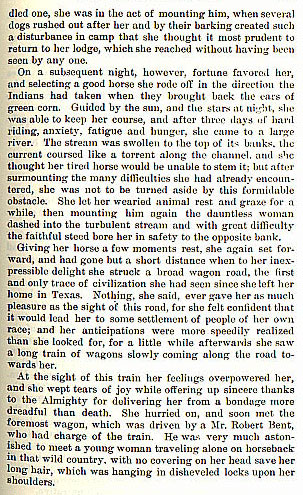 Mrs. Jones story from the book Indian Depredations in Texas by J. W. Wilbarger