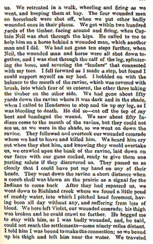 Battle Creek Fight in Navarro County