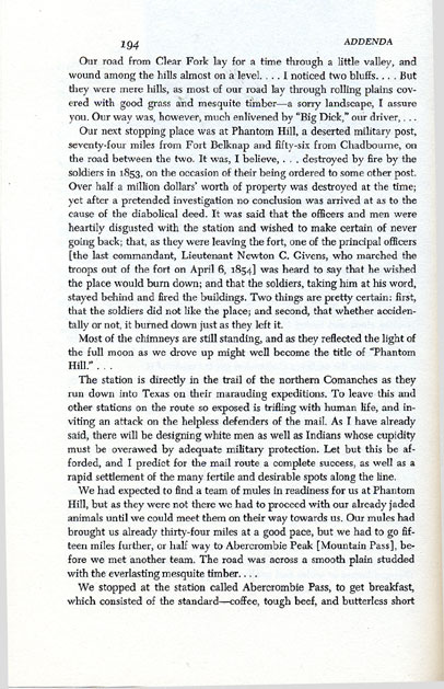 Waterman Ormsby's Butterfield Overland Mail Story