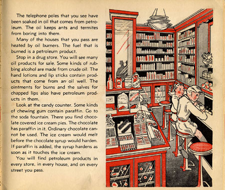 From the book, Oil Comes To Us, by Rose Wyler & Warren W. McSpadden