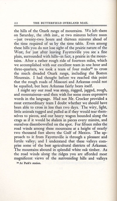 1858 Butterfield Stage Ride