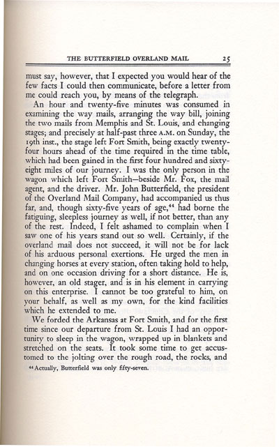 1858 Butterfield Stage Ride