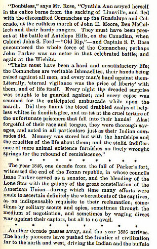 Parker Fort Massacre story from the book Indian Depredations in Texas by J. W. Wilbarger
