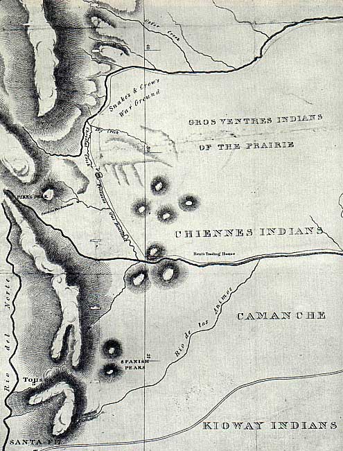 1840 Plains Tribes Map