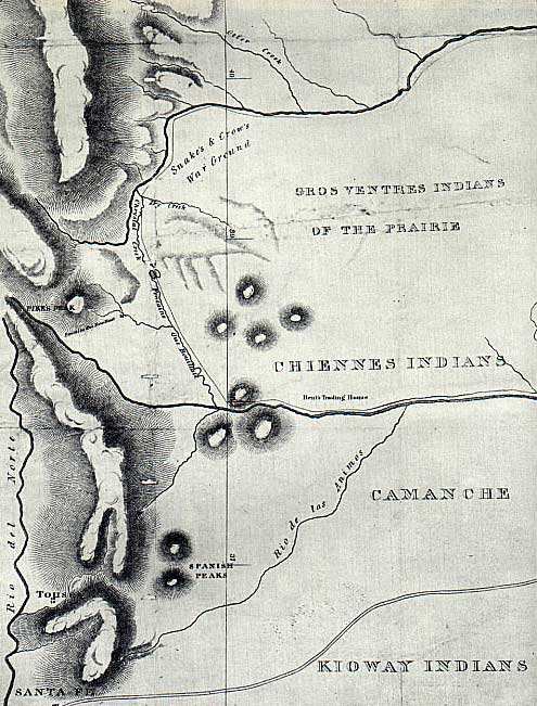 1840 Plains Tribes Map