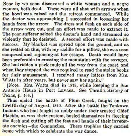 Battle of Plum Creek by Wilbarger